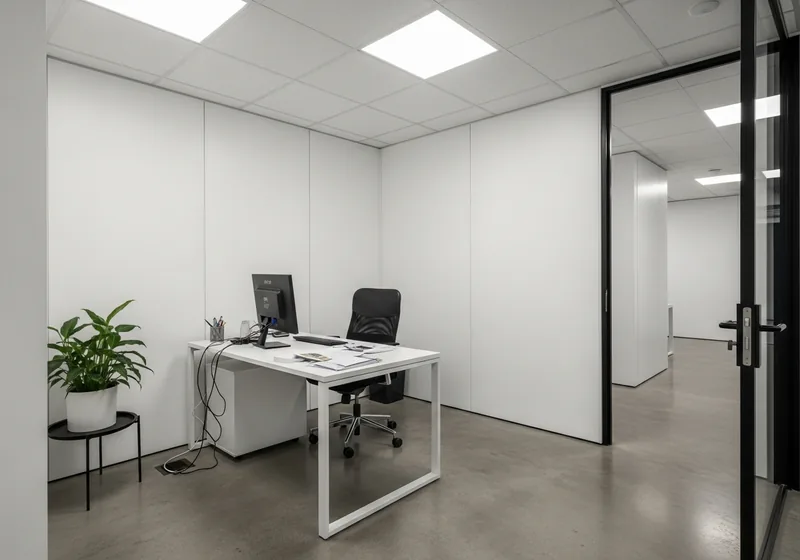 Plateau de bureaux cloisonné en placo à la Bastide, Bordeaux